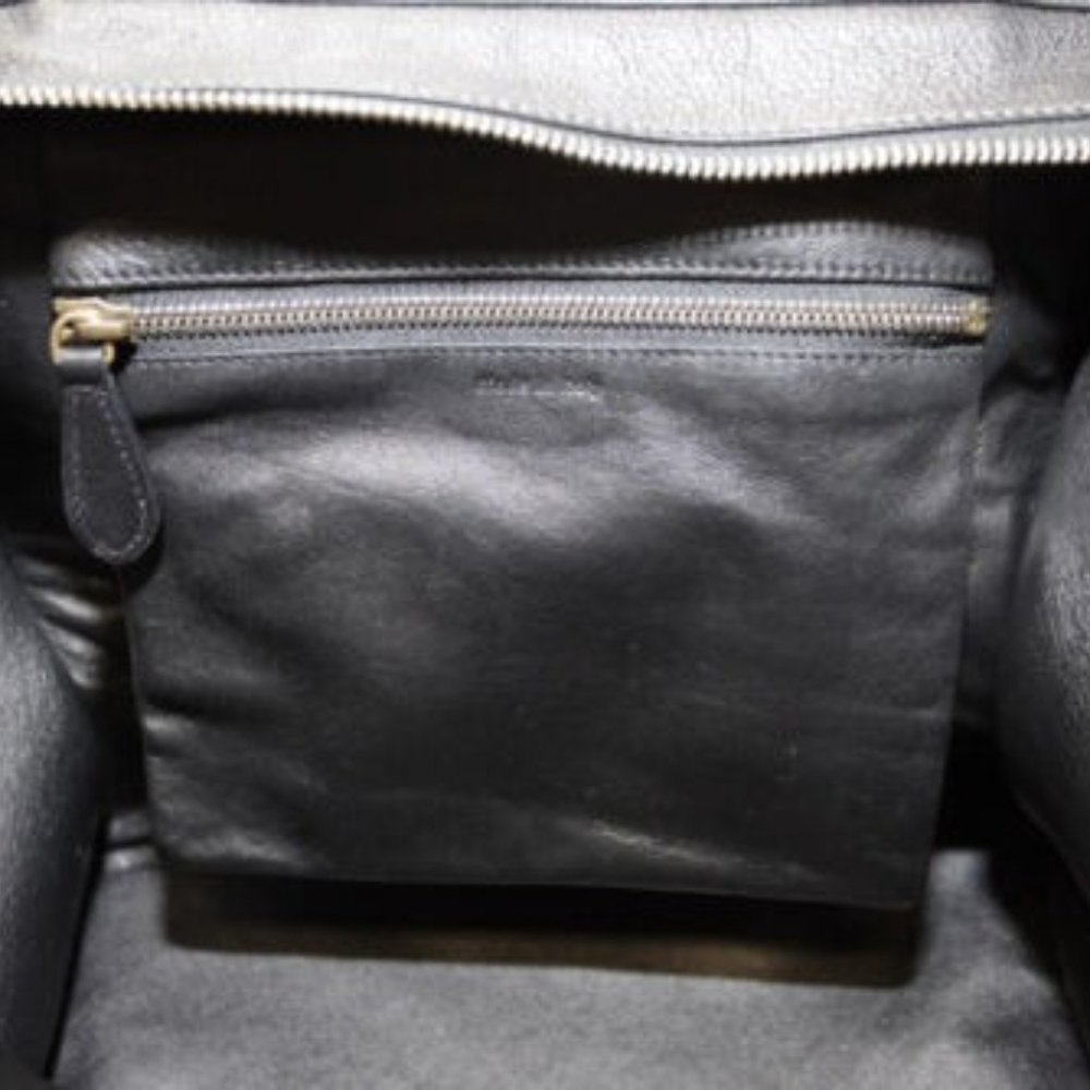 Celine Tricolor Mini Shopper Luggage Tote Natural Handbag 165212HJT.02VG WOMENS - Picture 7 of 12